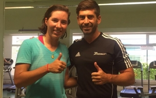 Carlota Ciganda rumbo a Río. Últimos entrenamientos con Miguel Ibañez